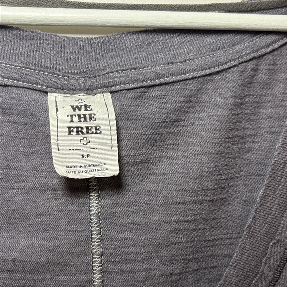 NEW Free People We the Free Boyfriend Tee charcoal coal grey oversized small - Picture 4 of 6